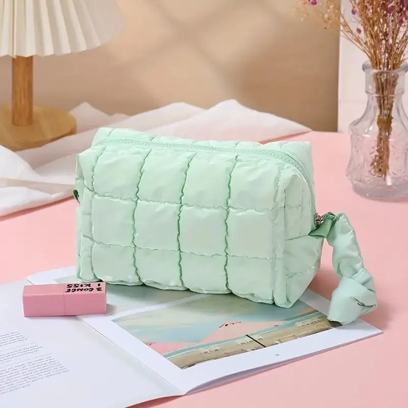 Quilted Spring Cosmetic Bag