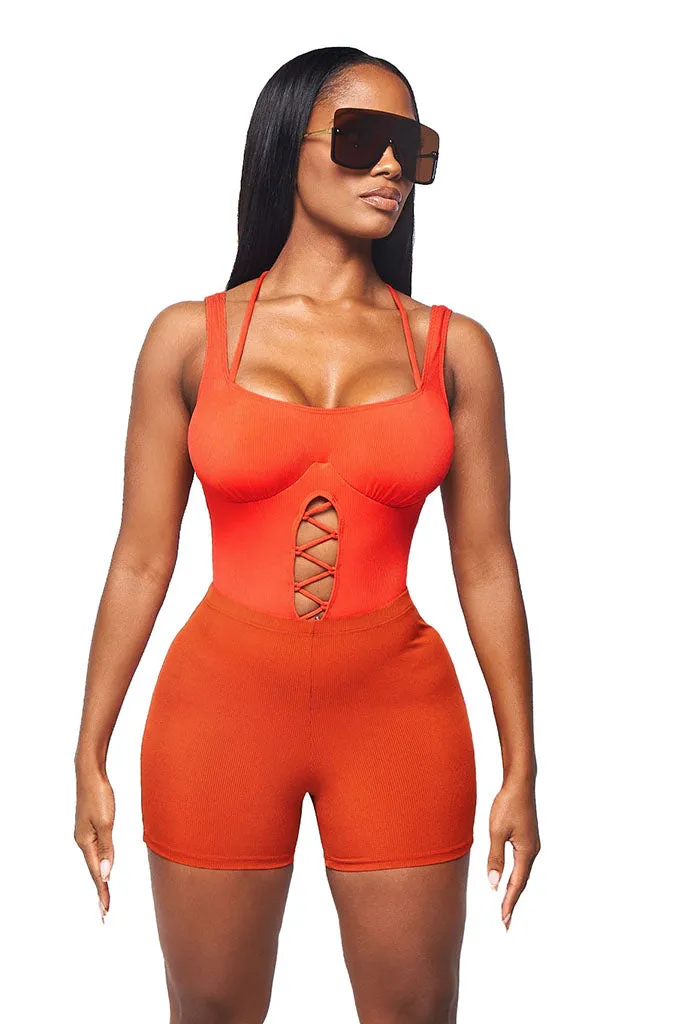 SENA BEACH SHORTS-TANGERINE