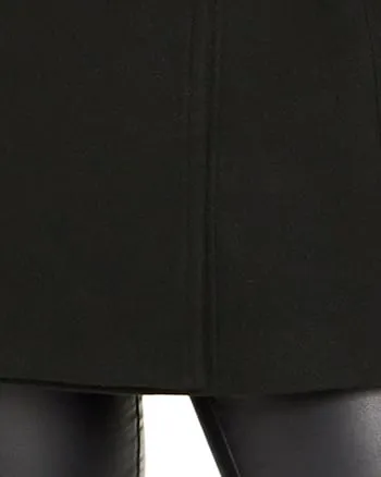 Shelly Military Coat | Black