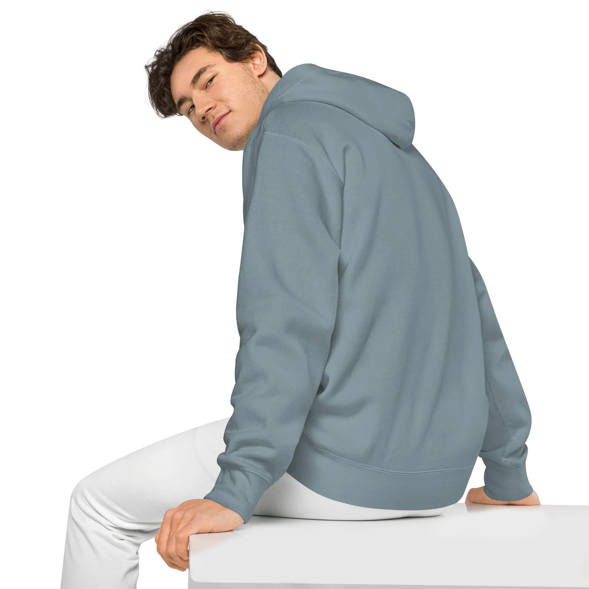 Smiley Face Design Unisex Pigment-Dyed Hoodie