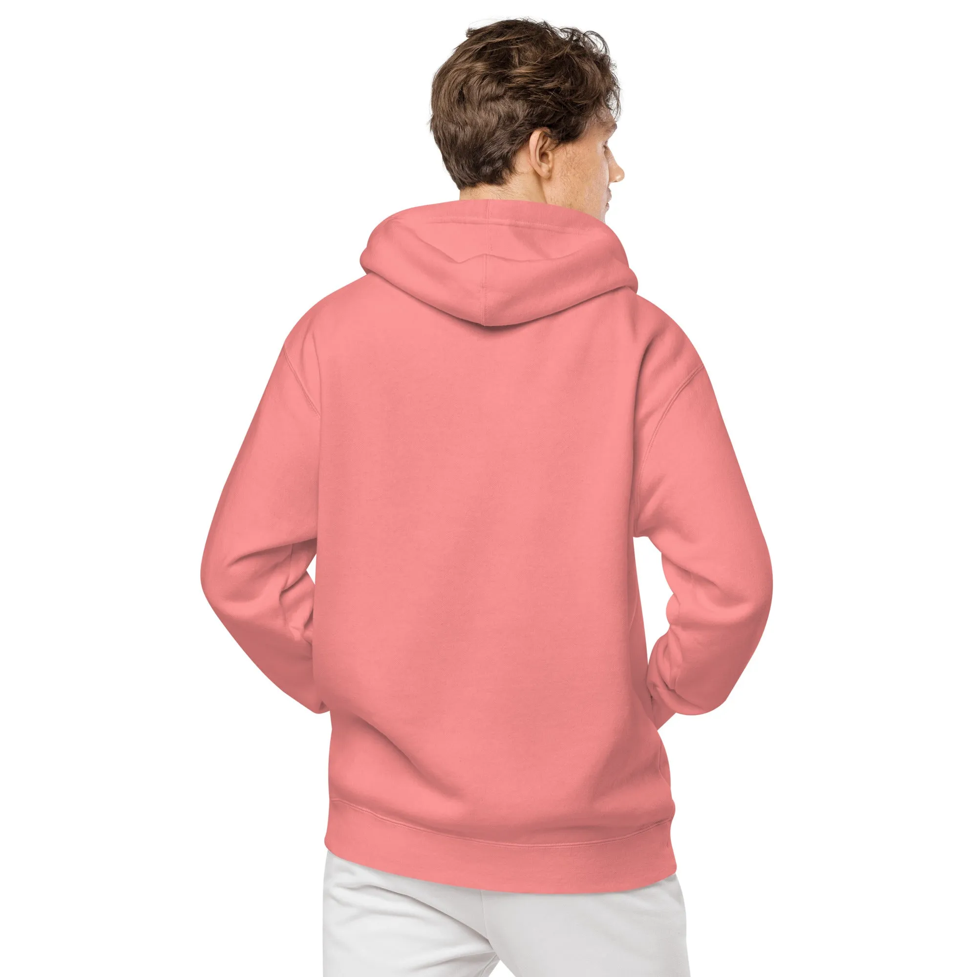 Smiley Face Design Unisex Pigment-Dyed Hoodie