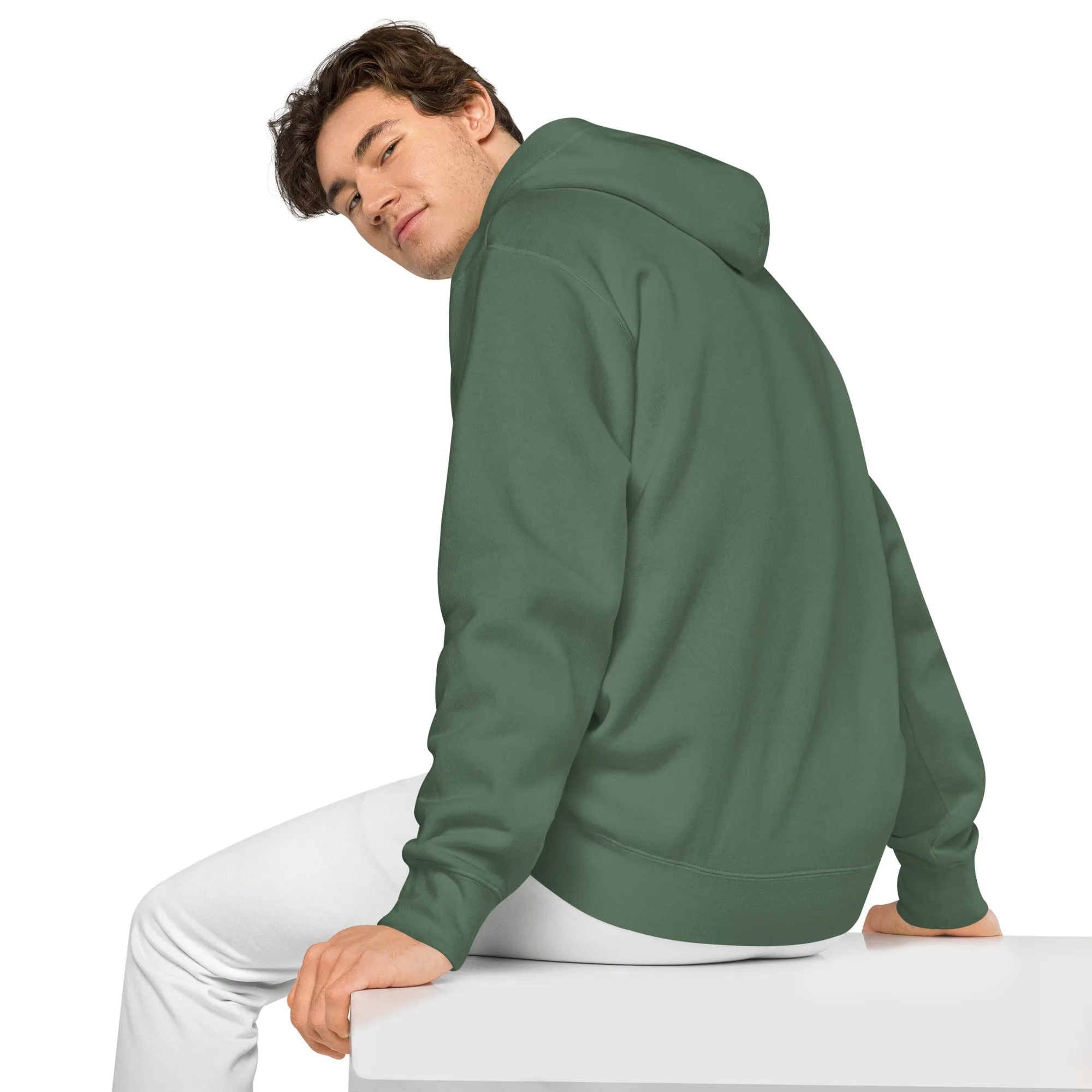Smiley Face Design Unisex Pigment-Dyed Hoodie
