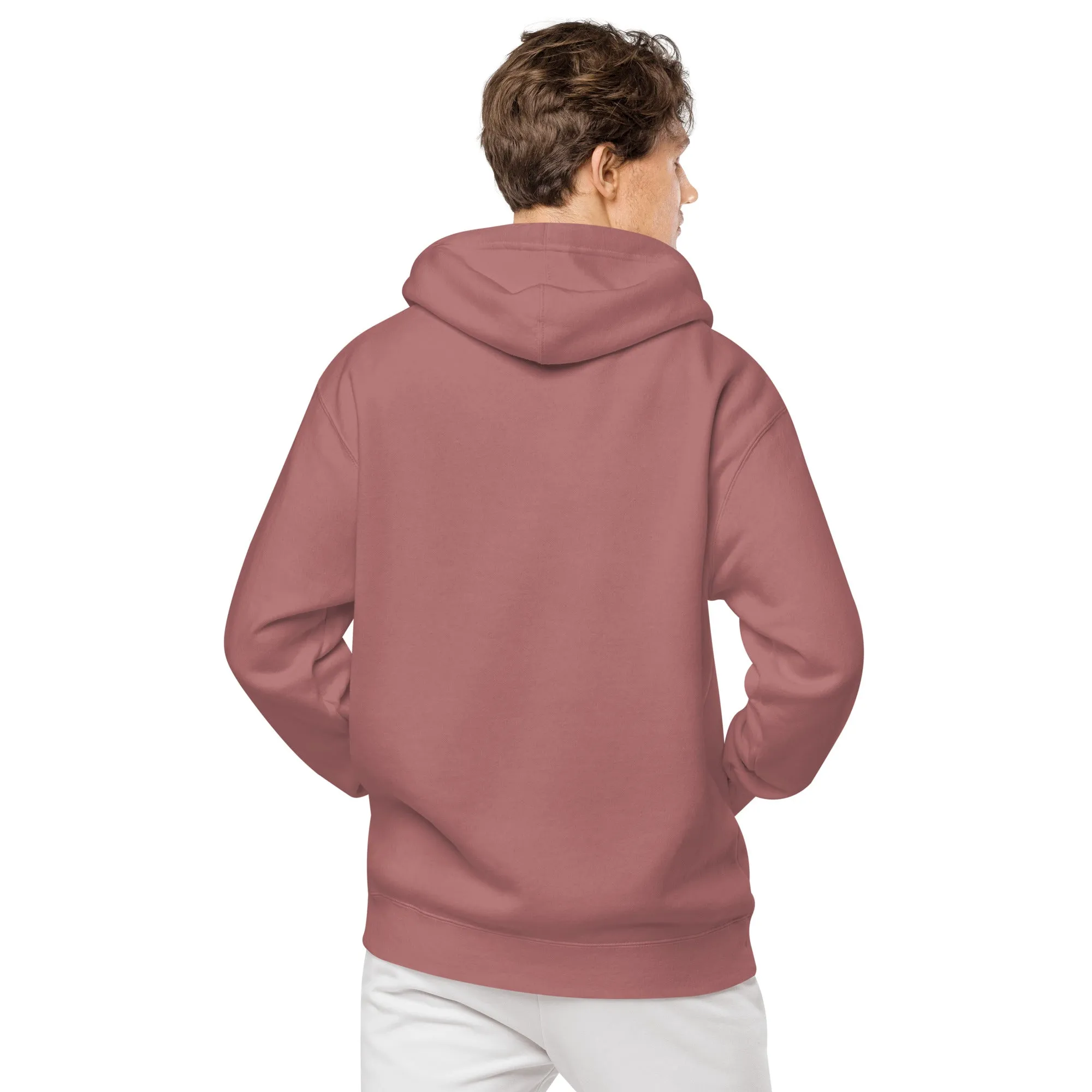 Smiley Face Design Unisex Pigment-Dyed Hoodie