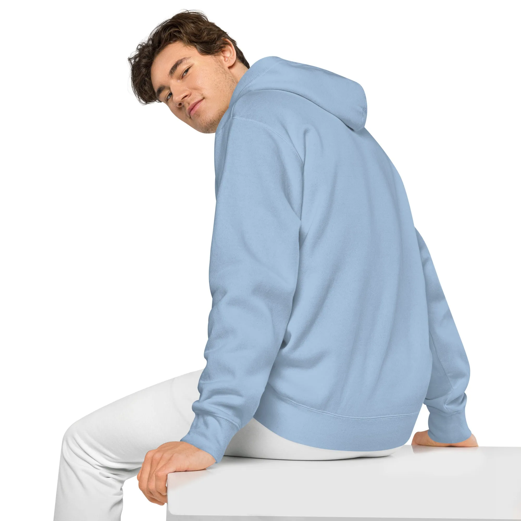 Smiley Face Design Unisex Pigment-Dyed Hoodie