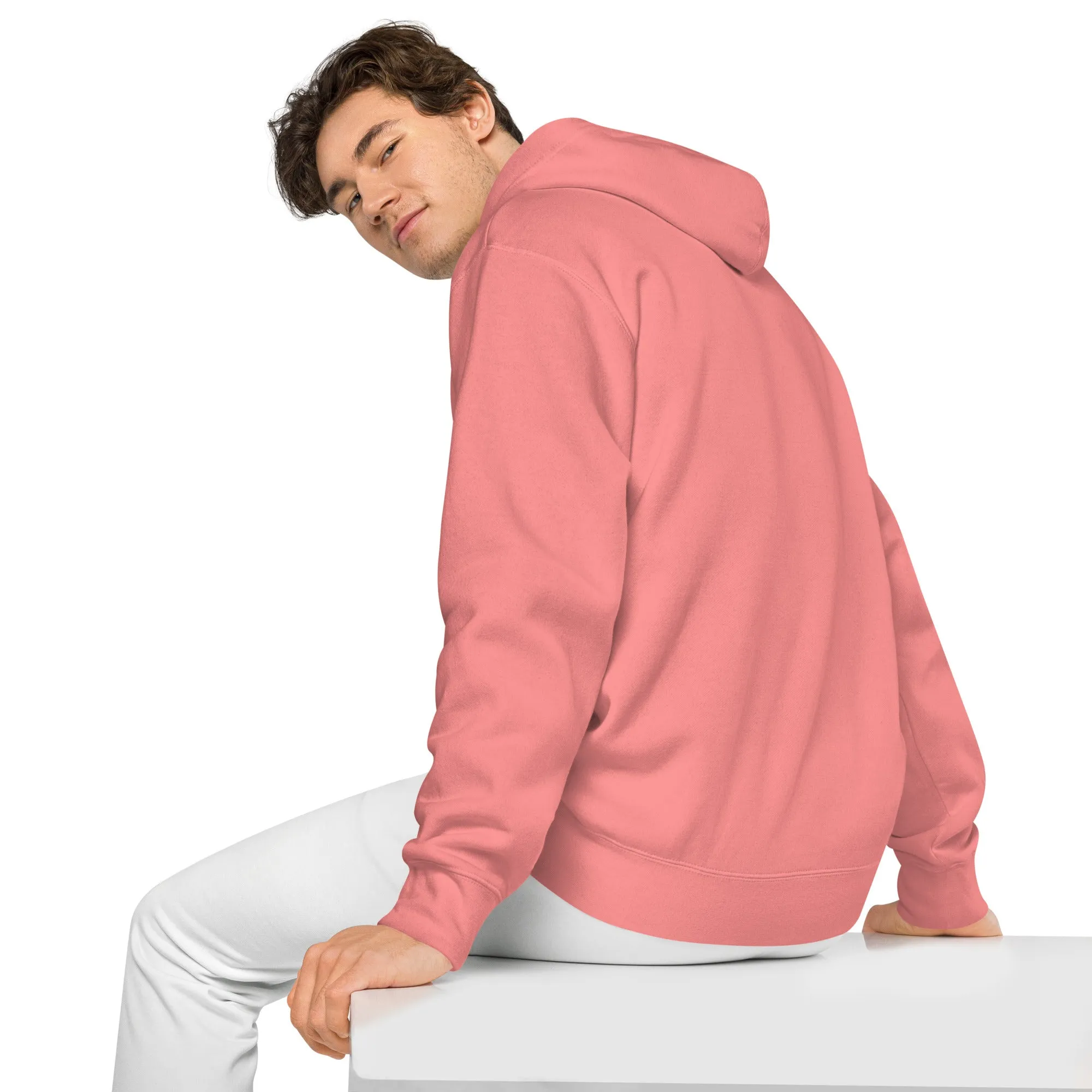 Smiley Face Design Unisex Pigment-Dyed Hoodie