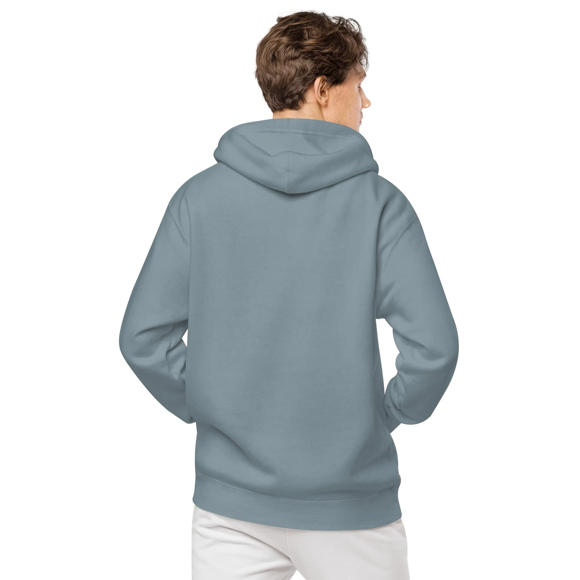 Smiley Face Design Unisex Pigment-Dyed Hoodie