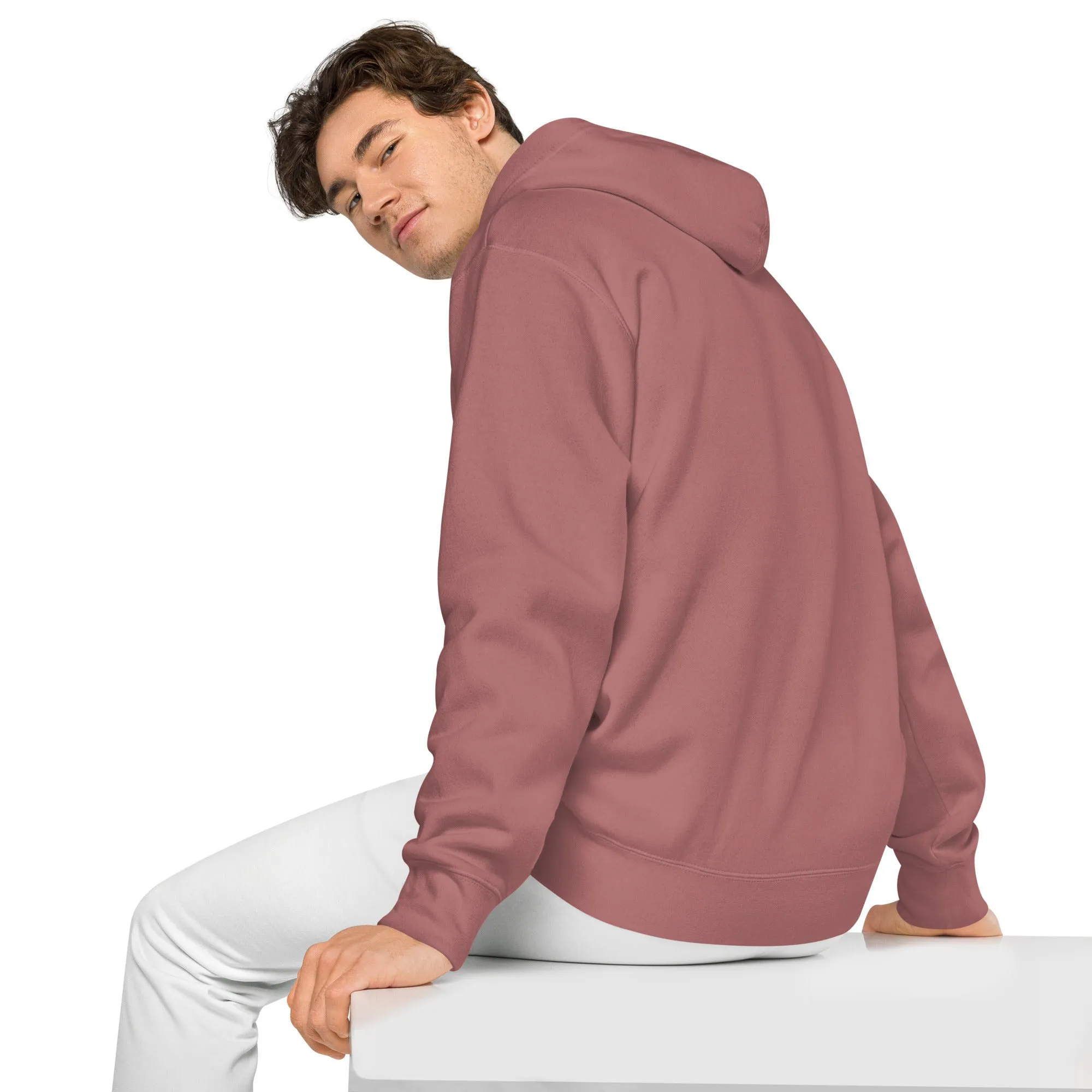 Smiley Face Design Unisex Pigment-Dyed Hoodie