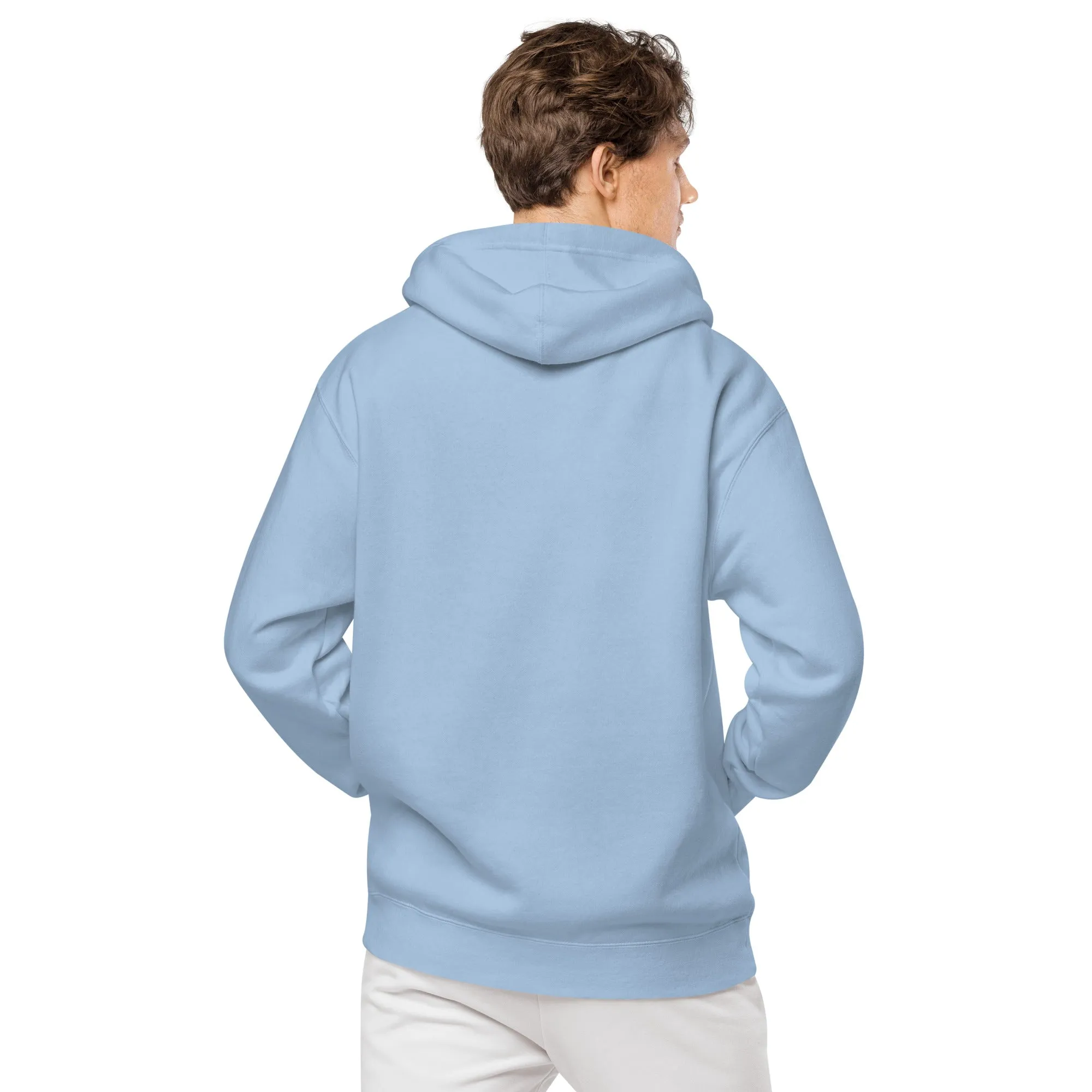 Smiley Face Design Unisex Pigment-Dyed Hoodie