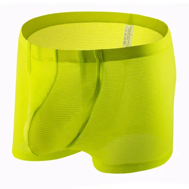 Solid Breathable Spandex Boxer
