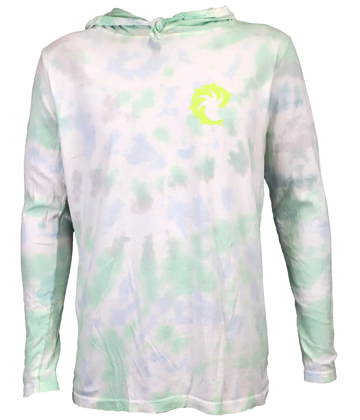 Solid Tie Dye L/S Hooded T-Shirt
