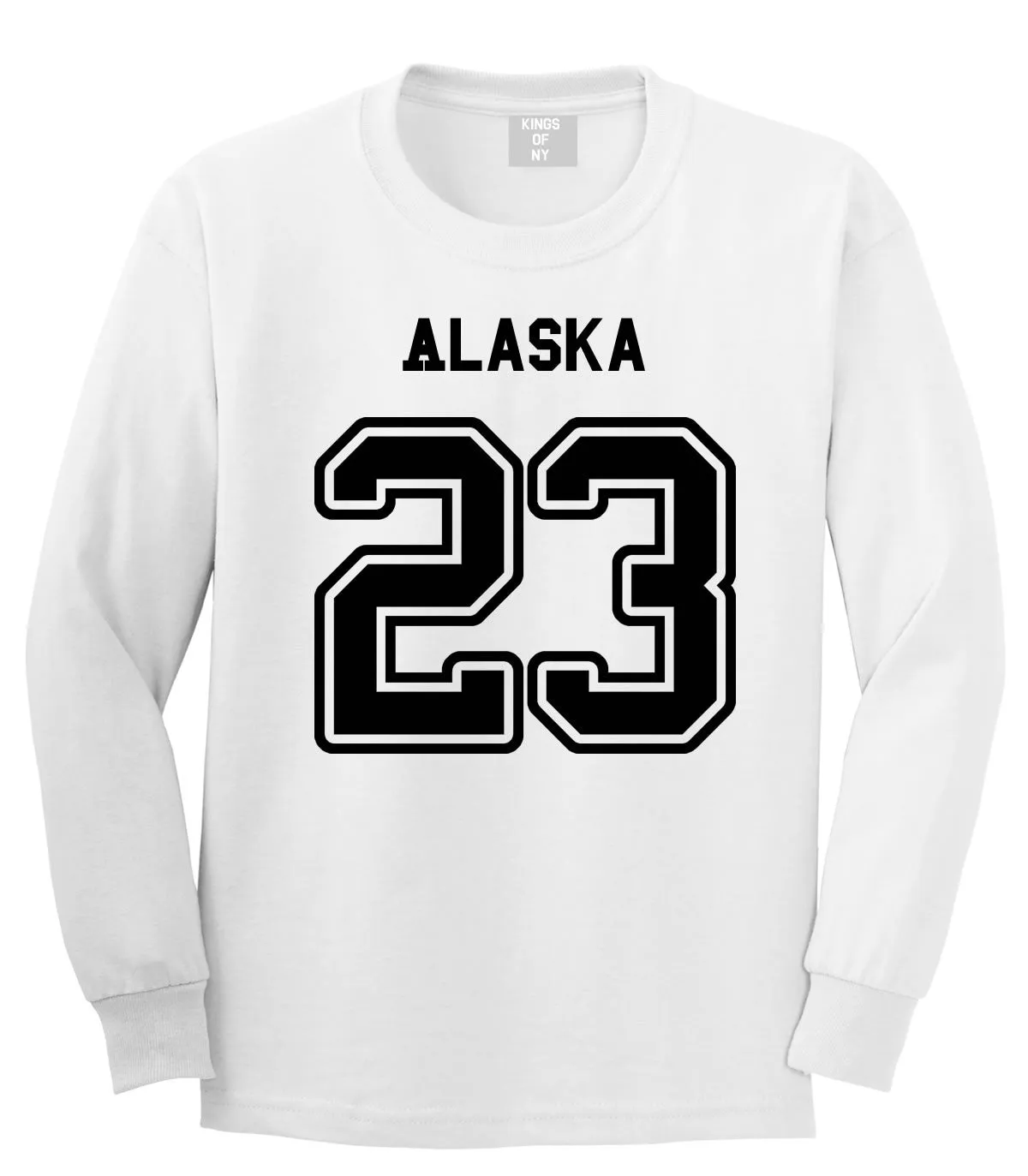 Sport Style Alaska 23 Team State Jersey Long Sleeve T-Shirt