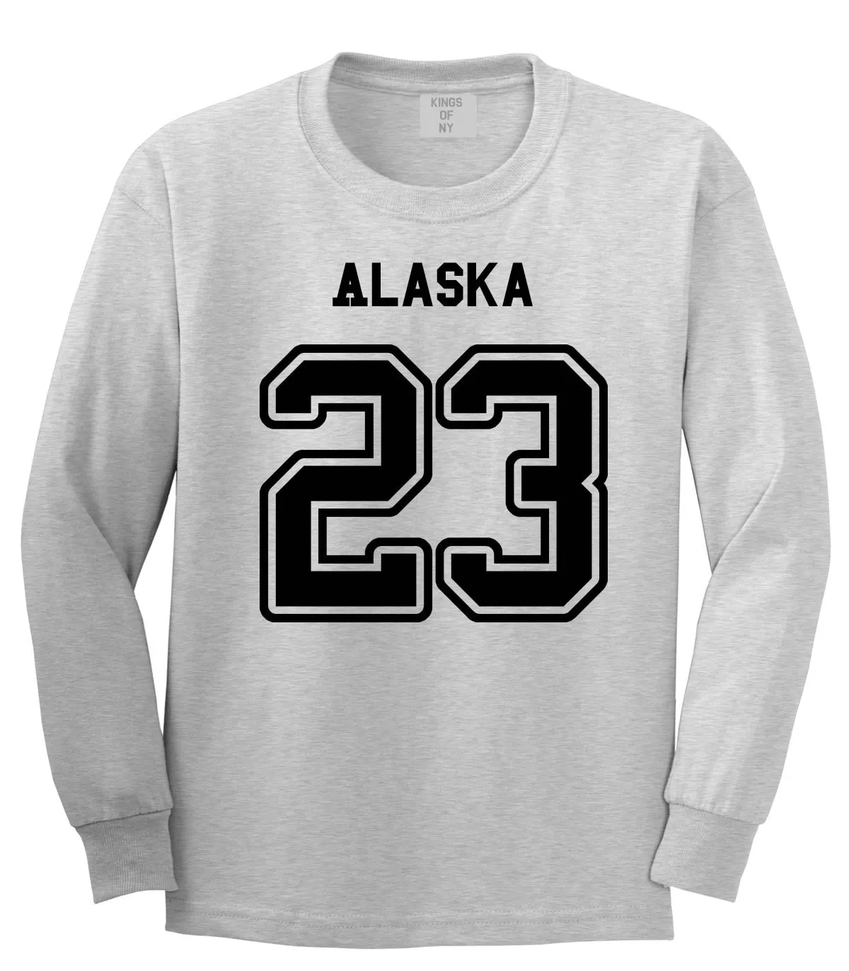 Sport Style Alaska 23 Team State Jersey Long Sleeve T-Shirt