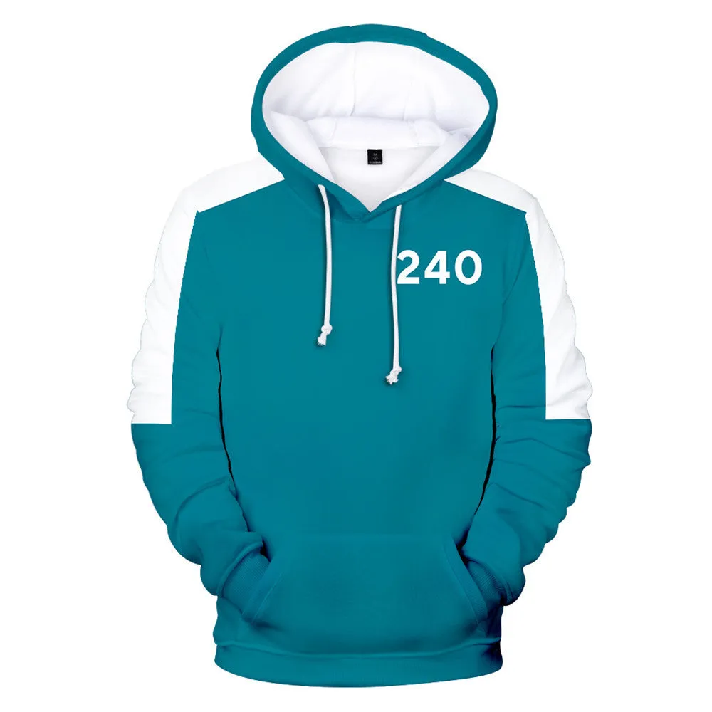Squid Game - Number 240 Type Round Collar Hoodie