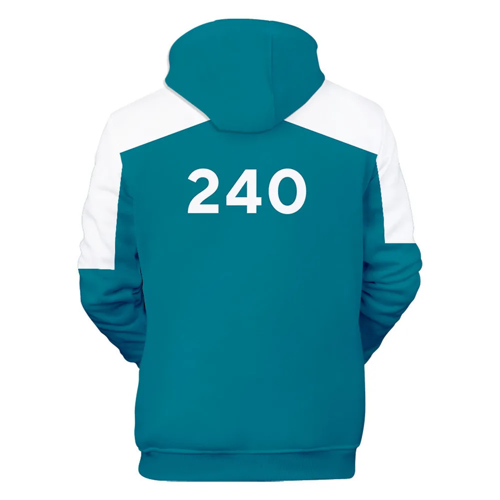 Squid Game - Number 240 Type Round Collar Hoodie