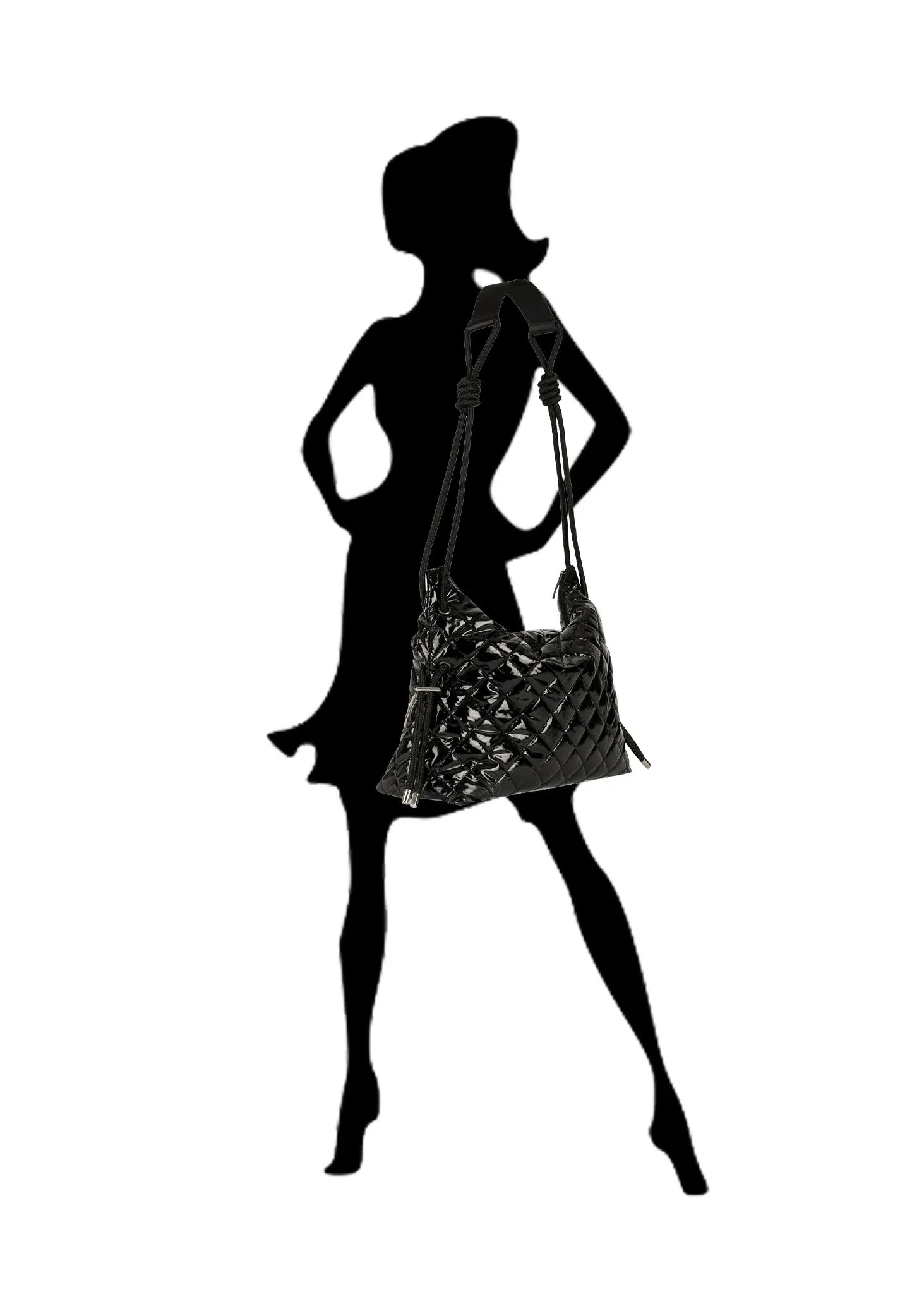 Stacey Noir Convertible Shoulder Bag - Haute Shore