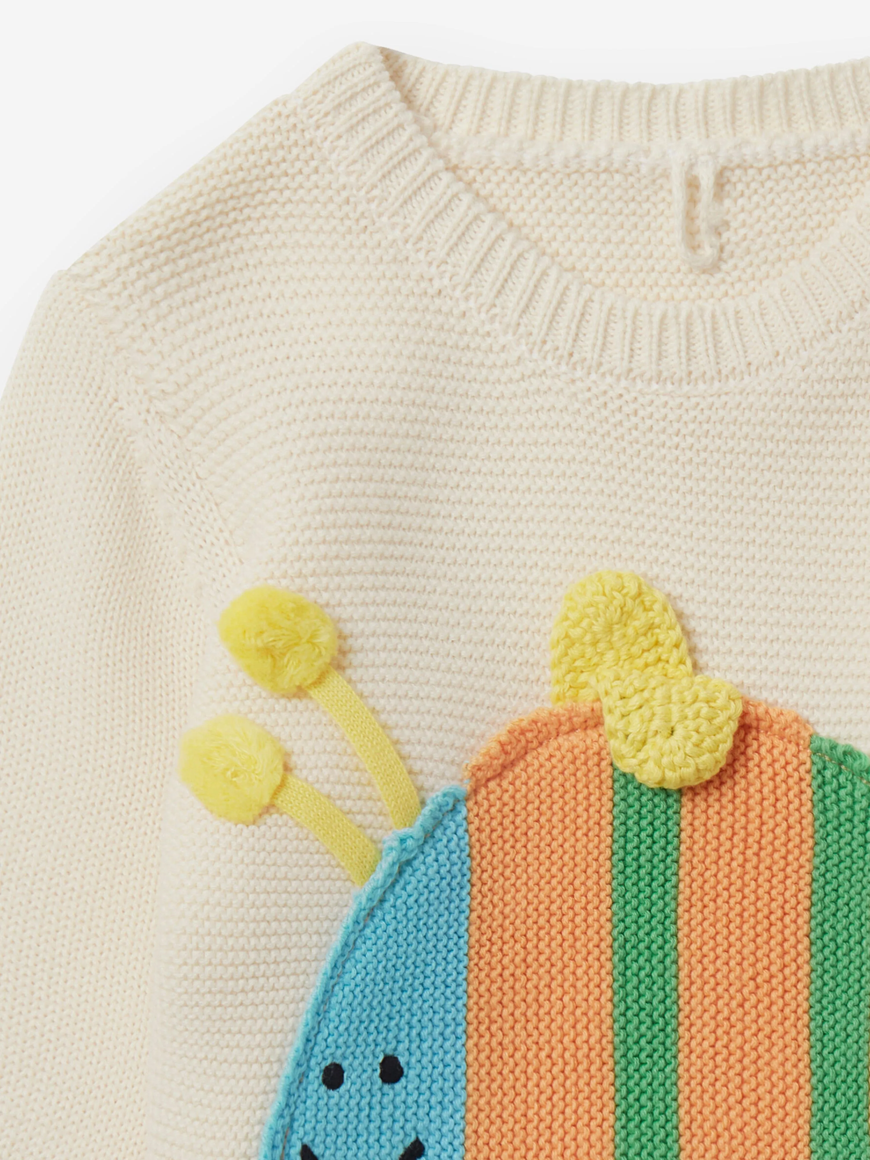 Stella McCartney Baby Boys Bee Jumper in Ivory