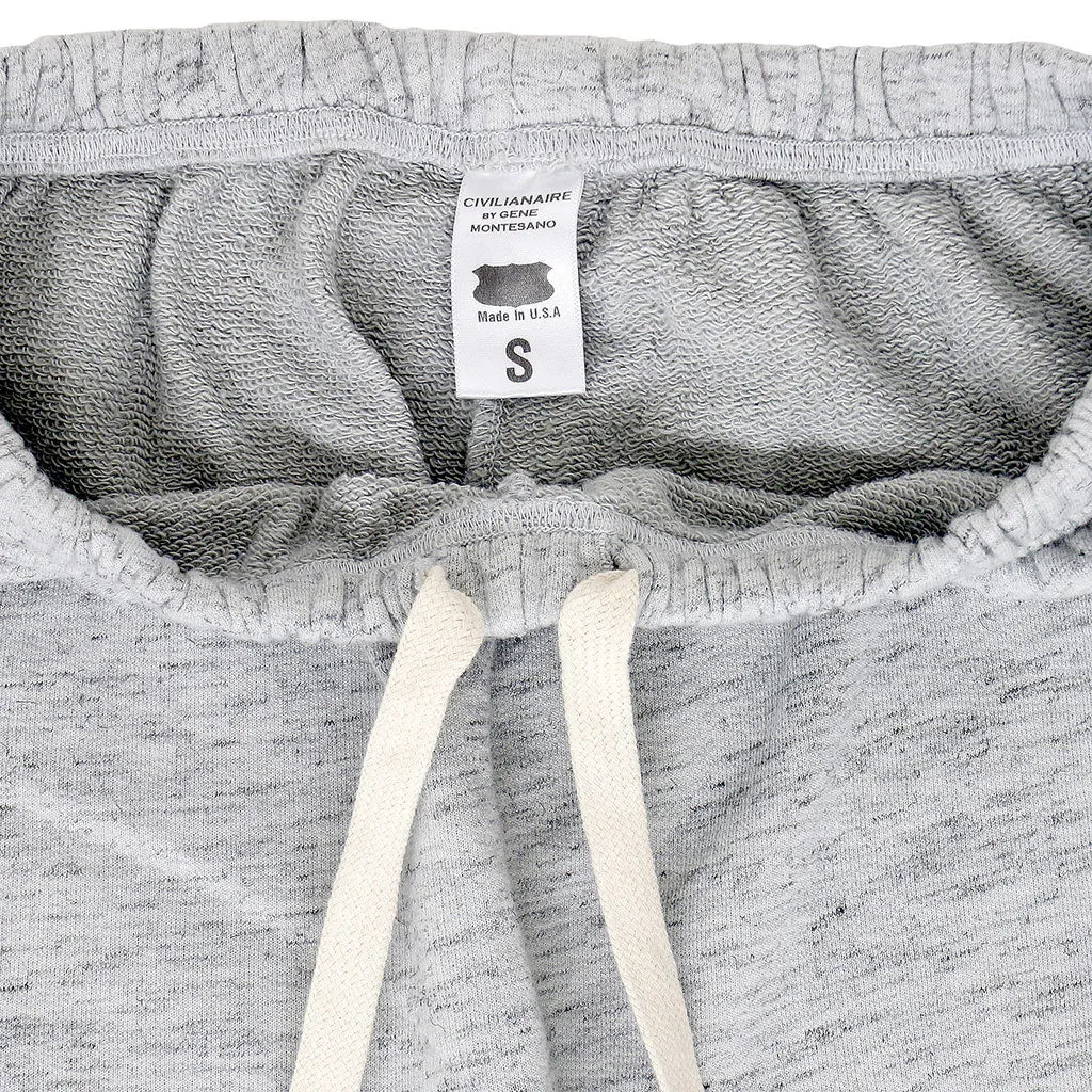 Streaky French Terry "Peace" Sweatpants - Frost