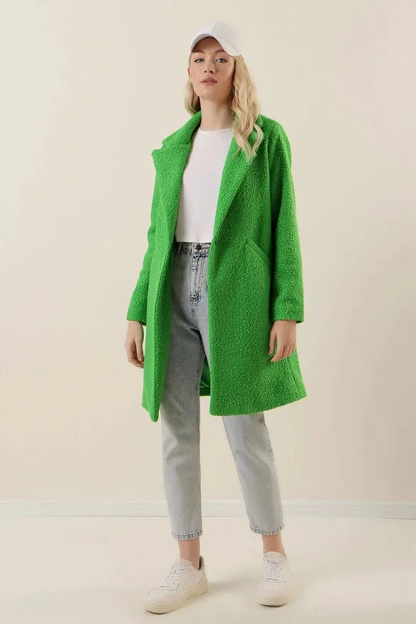 Stylish Classy Women Coat Green