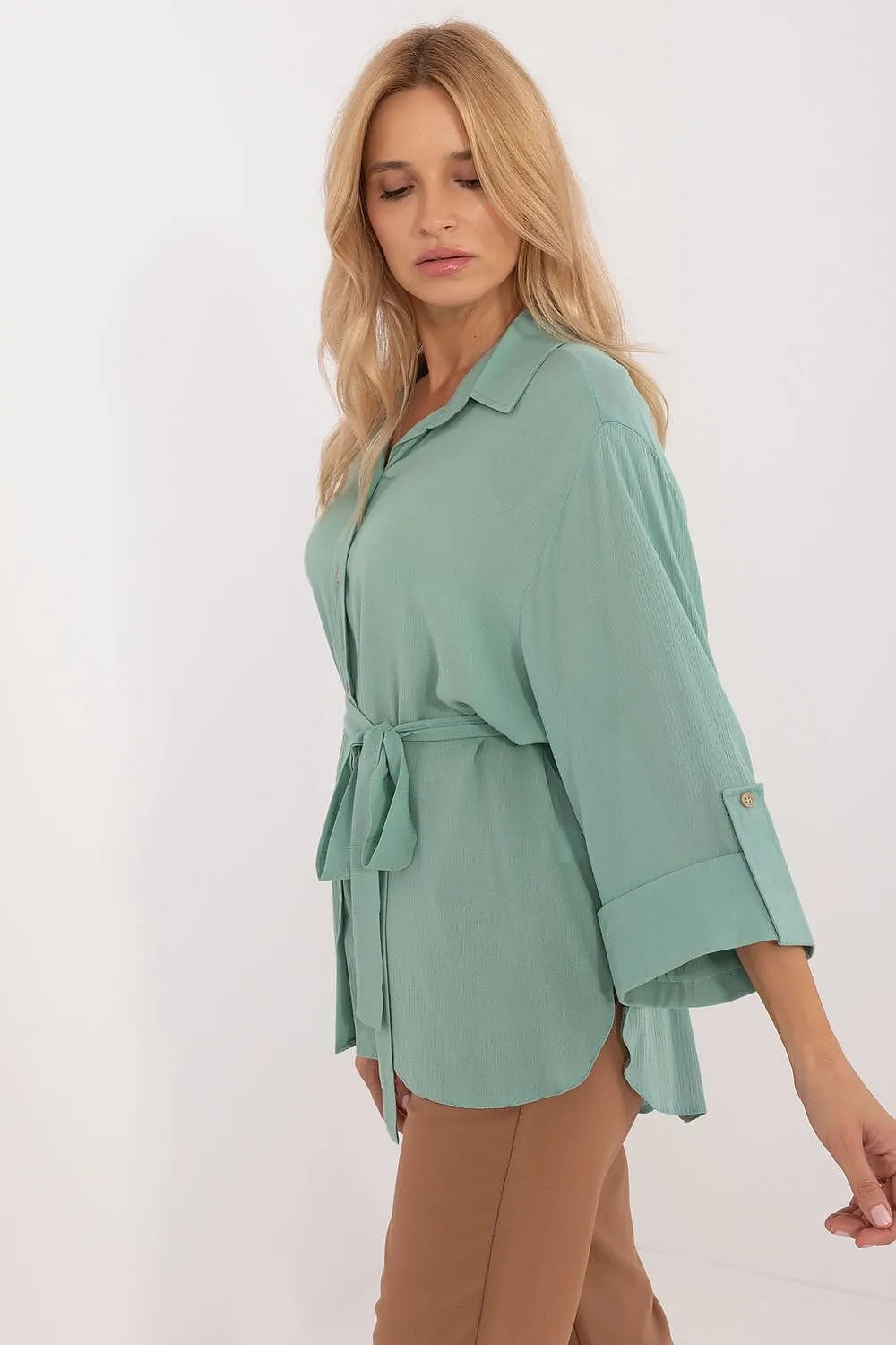 TEEK - Buttoned Belted Shirt