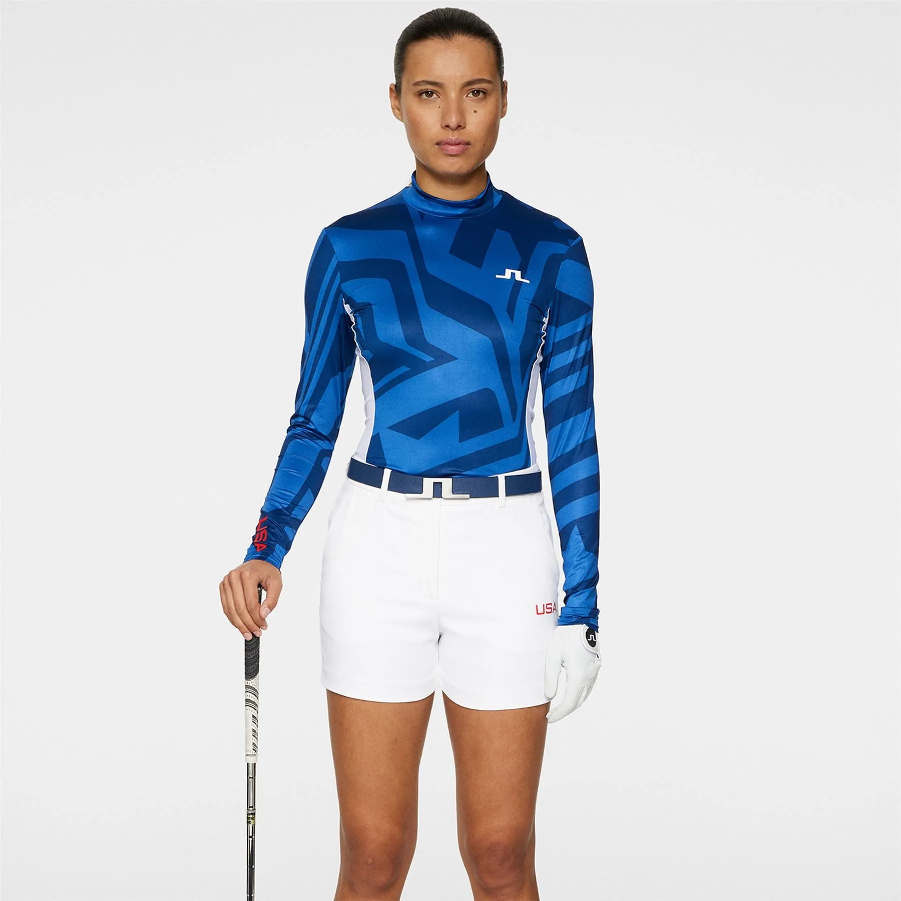 Womens Sylvie Soft Compression Base Layer US Golf Blue - SU24